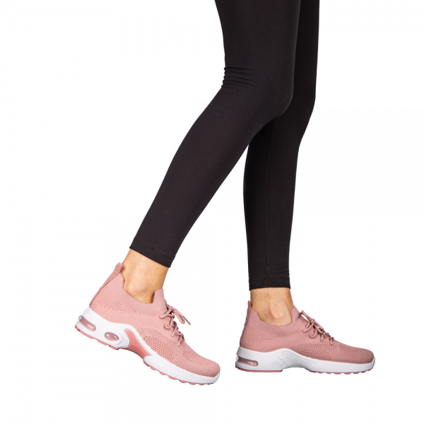 Pantofi sport dama roz din material textil Fepa, 3 - Kalapod.net